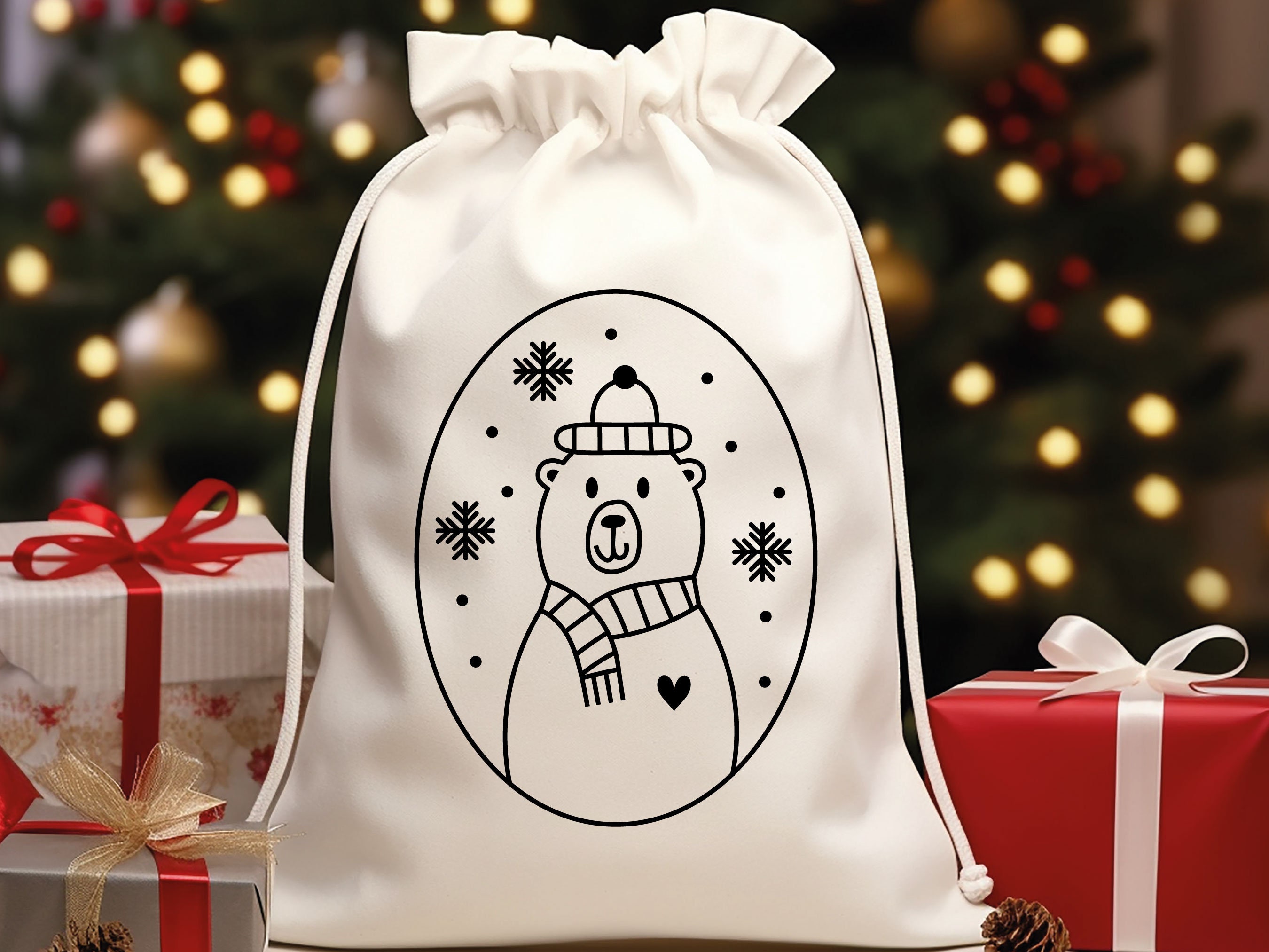 Polar Bear Svg File / Svg Download / Cricut / Christmas Card / Plotting ...