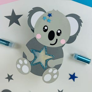 Koala lantern craft template for girls and boys / PDF SVG DXF plotter file St. Martin lantern craft with & without plotter including craft instructions