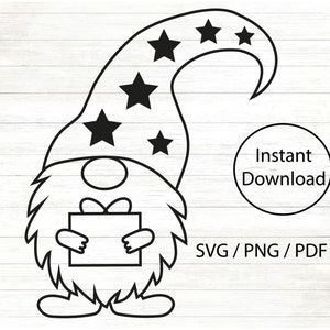 File plotter gnomo Gnomo di Natale / download in formato SVG / Cricut / gnomo / regalo / Calendario dell'Avvento / complottando con i bambini