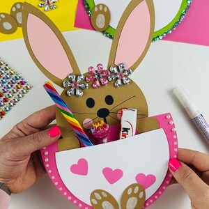 Modello artigianale Coniglietto di Pasqua / SVG Cricut Brother / Download / Stampabile / Pasqua / File plotter regalo Pasqua