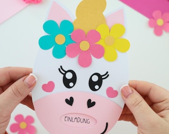 Unicorn Birthday Invitation