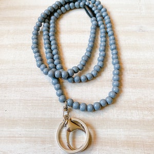 Teacher Lanyard, Beaded Lanyard with Breakaway Clasp, ID Holder, Badge Holder, Back to School Teacher