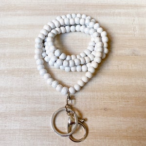Teacher Lanyard, Beaded Lanyard with Breakaway Clasp, ID Holder, Badge Holder, Back to School Teacher
