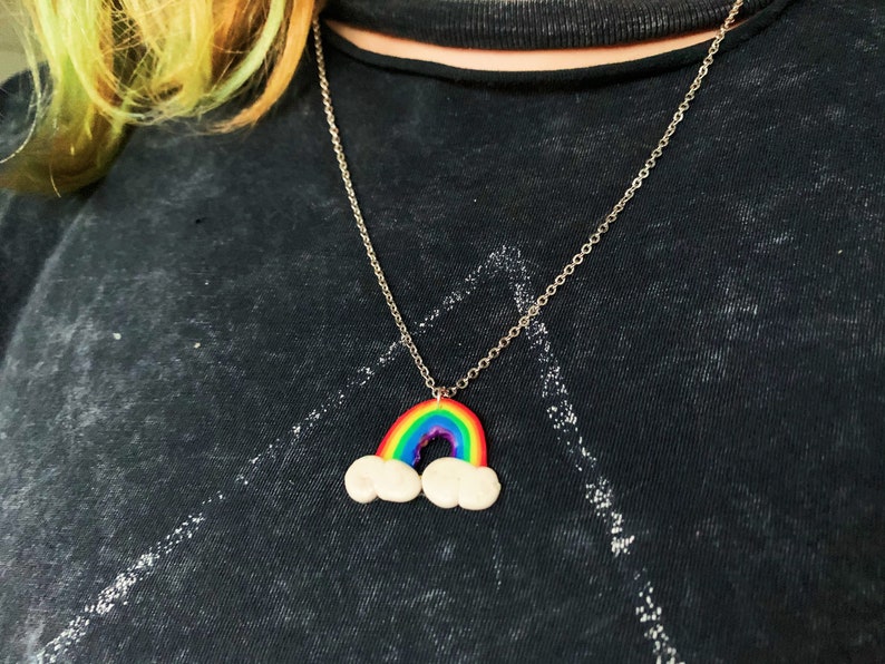 rainbow unique funky gift choker necklace gives to new orleans mutual aid