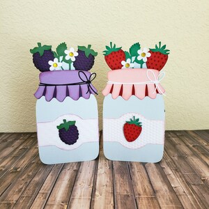 Blackberry Jam Box Card, Strawberry Jam Box Card