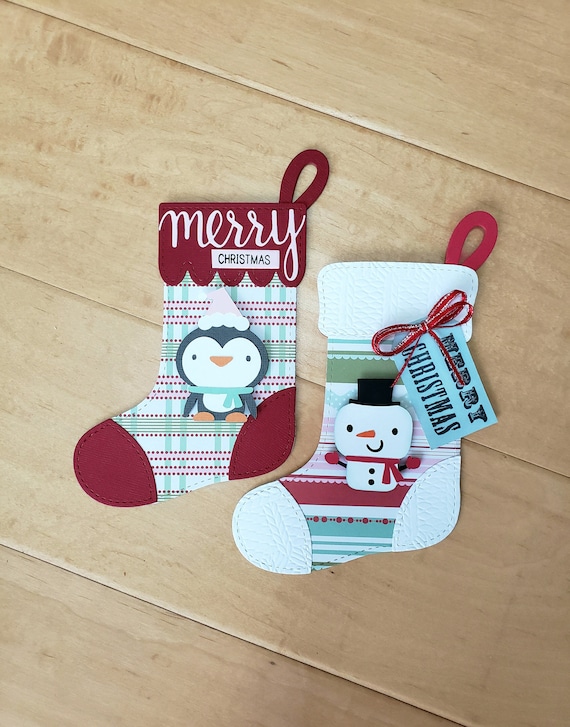 Christmas Stocking Gift Card Holder Etsy