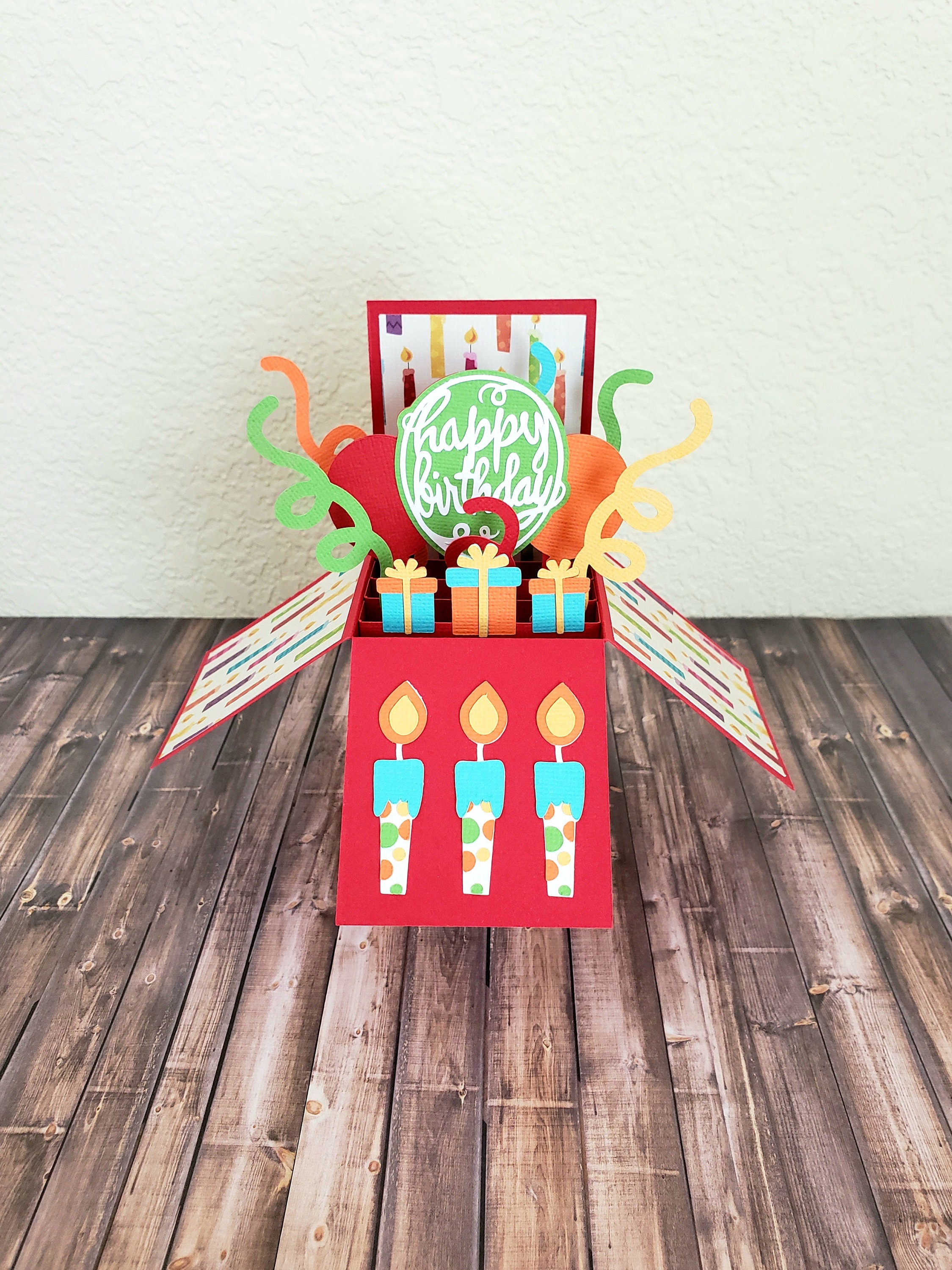 Birthday Box Card, Birthday Explosion Card - Etsy