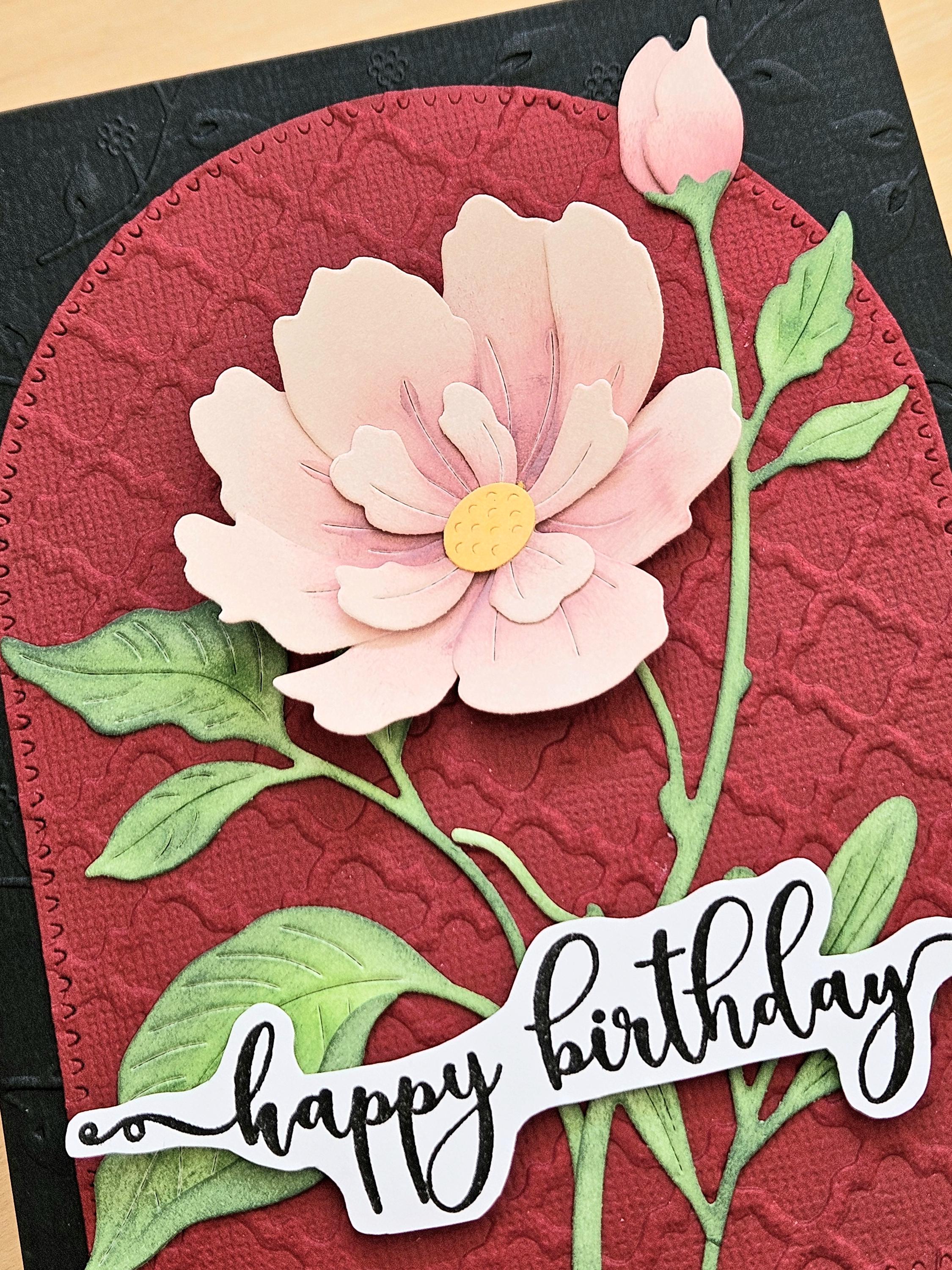 Peony Birthday Card - Etsy