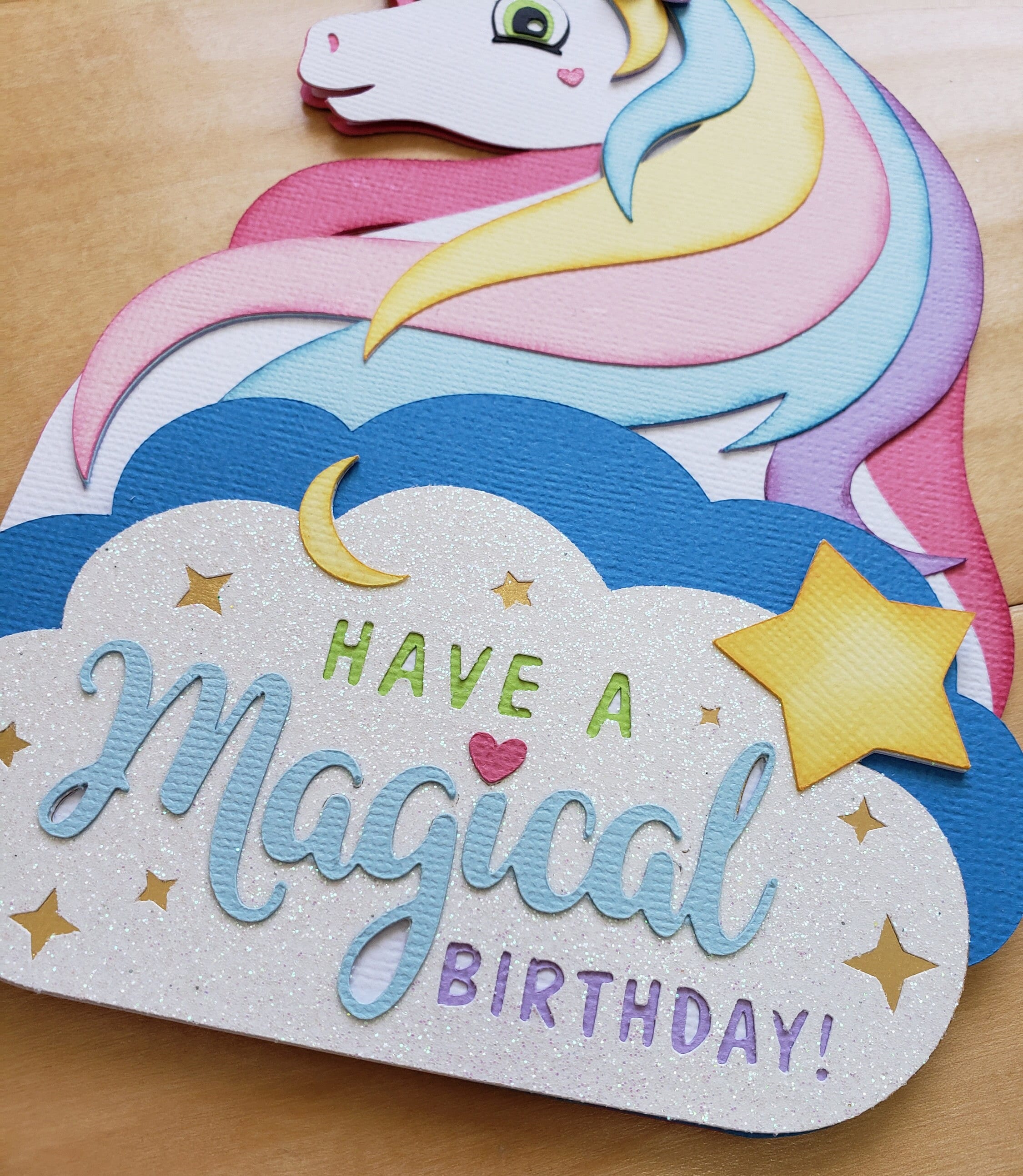Unicorn Gift Card Holder, Unicorn Birthday Card Etsy