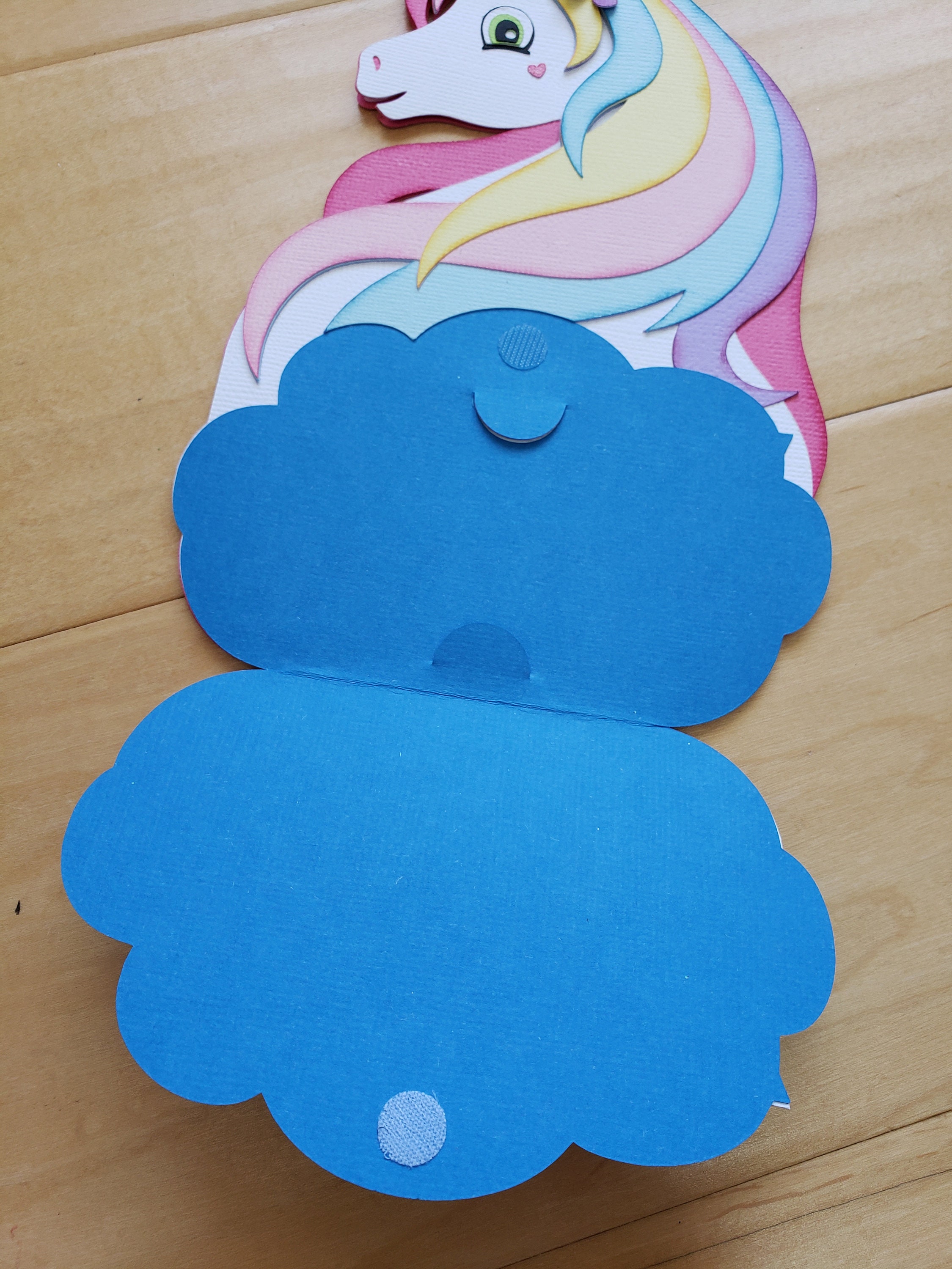 Unicorn Gift Card Holder Unicorn Birthday Card Etsy