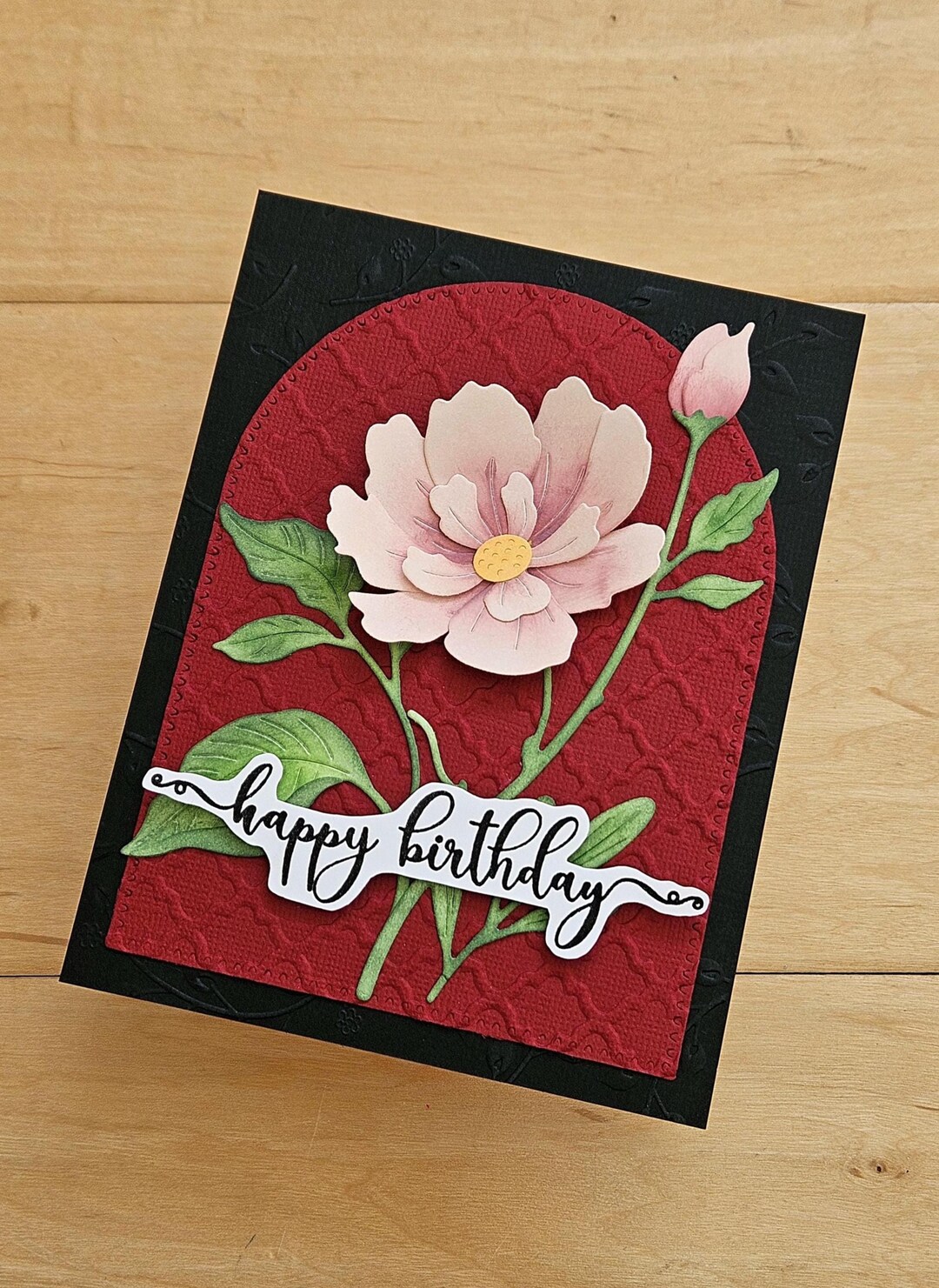 Peony Birthday Card - Etsy