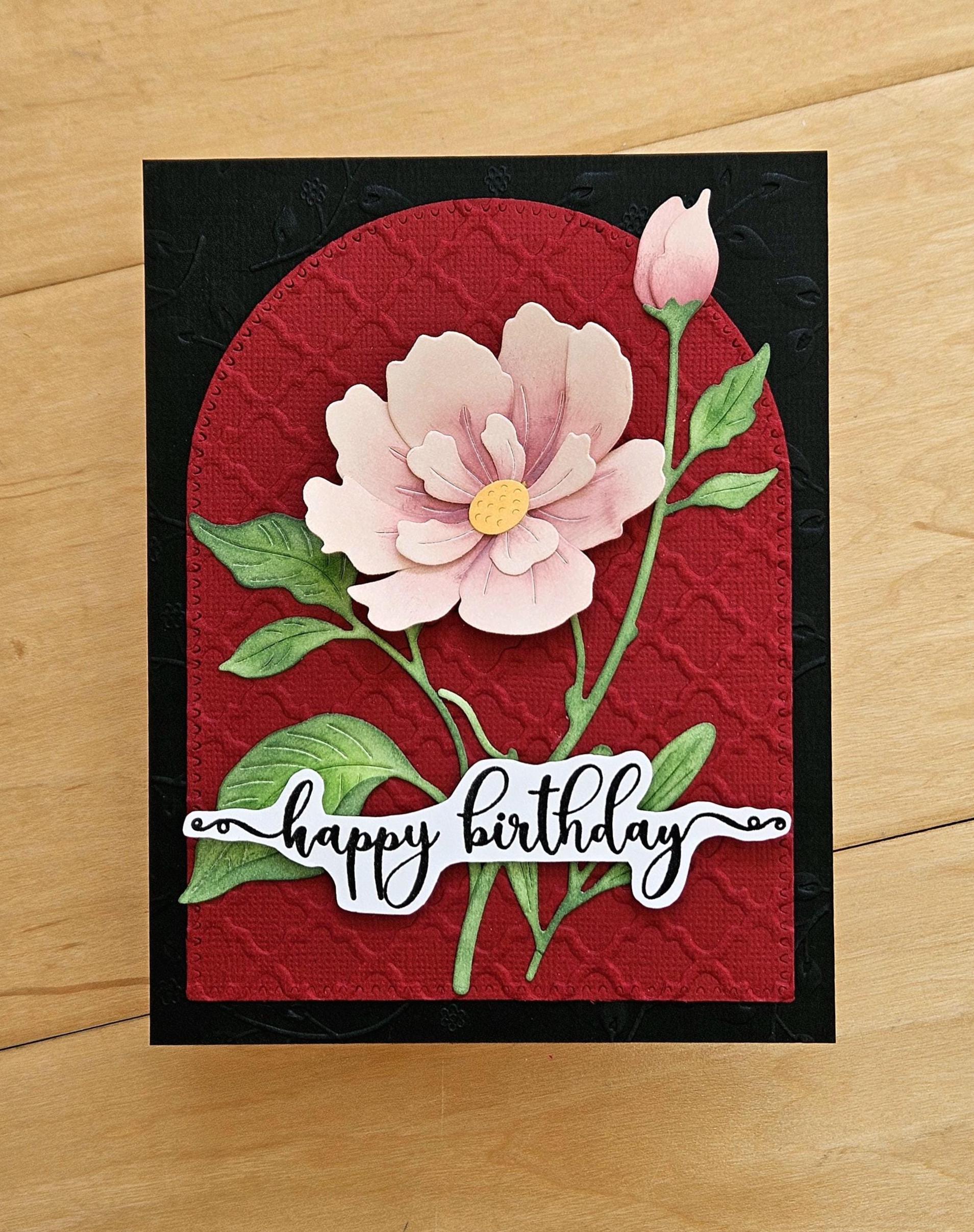 Peony Birthday Card - Etsy