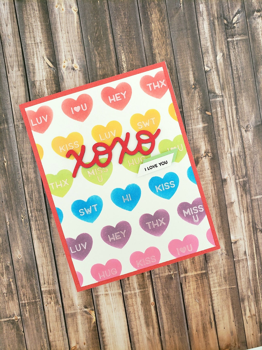 XOXO Valentine's Day Card - Etsy