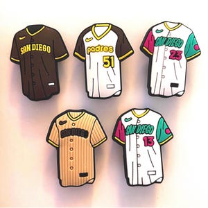 San Diego Padres Jerseys Croc charms bundle (5 pieces)