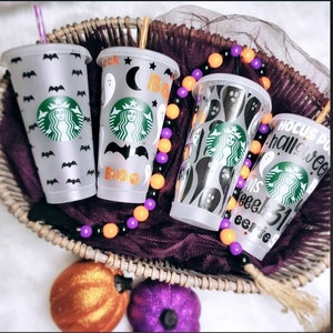 Halloween Starbucks Cup | Starbucks Venti 24oz | Personalized Starbucks Tumbler | Halloween Tumbler | Starbucks Cold Cup | Halloween Cup