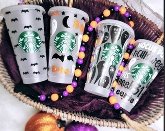 Halloween Starbucks Cup | Starbucks Venti 24oz | Personalized Starbucks Tumbler | Halloween Tumbler | Starbucks Cold Cup | Halloween Cup