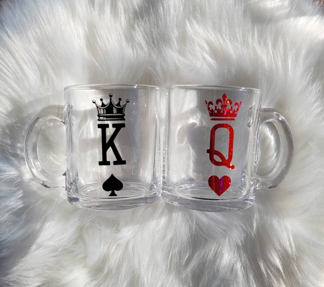 His and Hers King Queen Coffee Mug Set Etsy