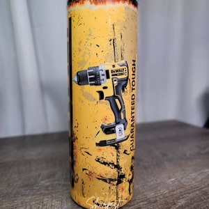 thumbnail interactive-video image 1 of DeWALT 20V Max Power Drill Novelty 20oz Tumbler Mug – Stainless Steel, BPA-Free, Multicolor 1 of 6