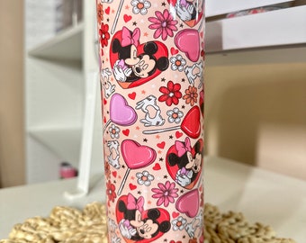 Mouse Lollipop Valentine's Day Tumbler: Insulated Stainless Steel 20oz