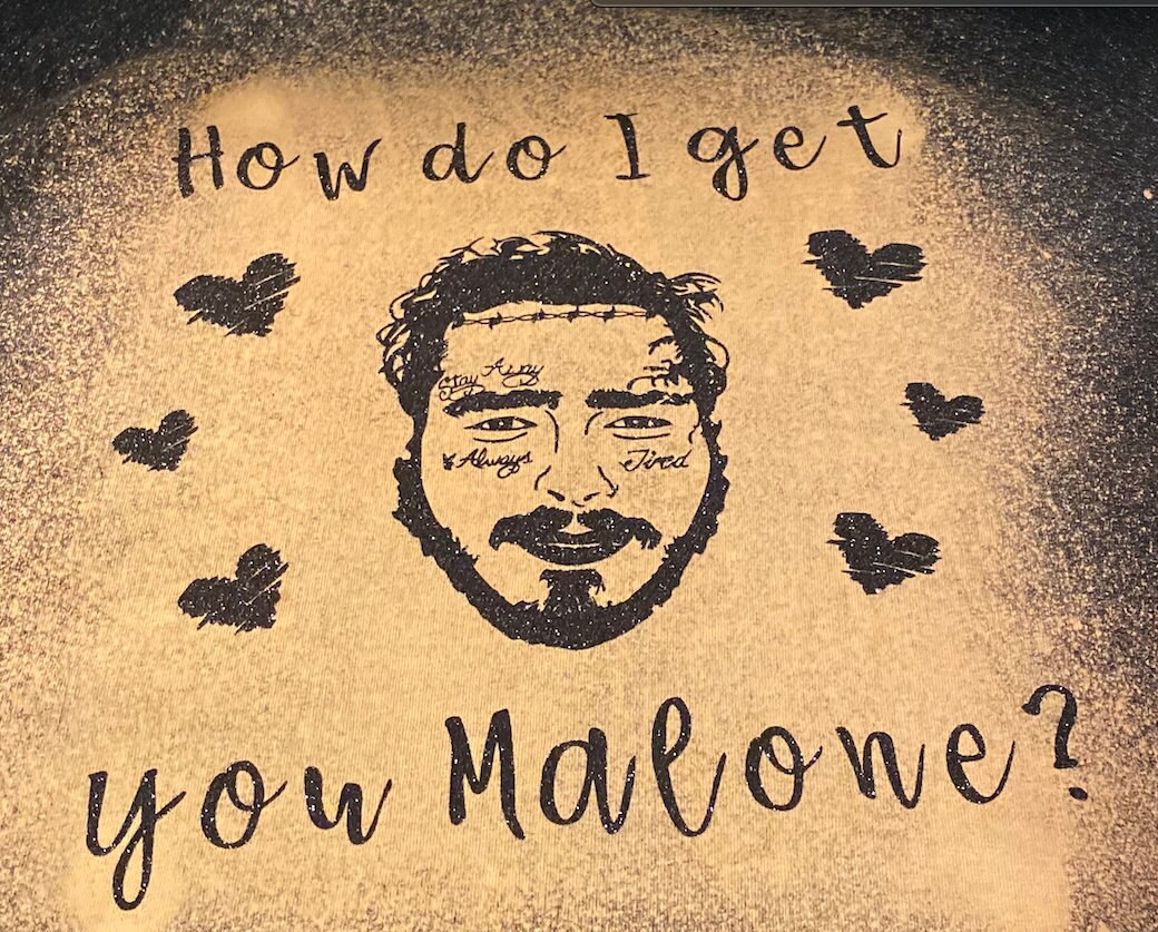 Wie bekomme ich Sie Malone gebleicht Shirt | Etsy