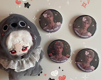 Kawaii Sylus Buttons/Pins: Love and Deepspace - 2.25"