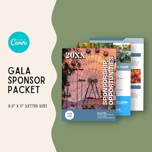 Generic Sponsor Packet, Partnership, Corporate, Event, Business, Nonprofit, Instant Download, Digital, Editable Template, Canva, Community