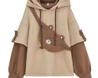 anime bear hoodie