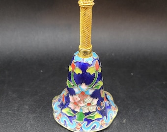 Campana Cloisonne con motivo floreale