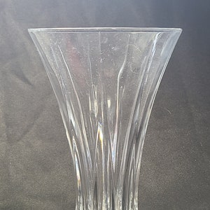 Crystal Vase with Cut Bottom