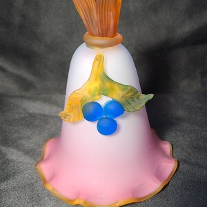 Decorative Satin Art Glass Bell