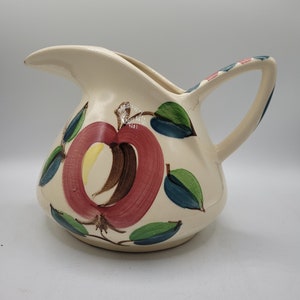 Purinton Slip Ware Pottery Apple Pitcher