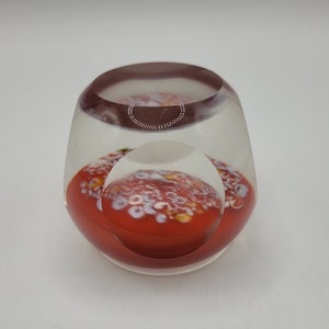 Hand-Blown Art Glass Paperweight