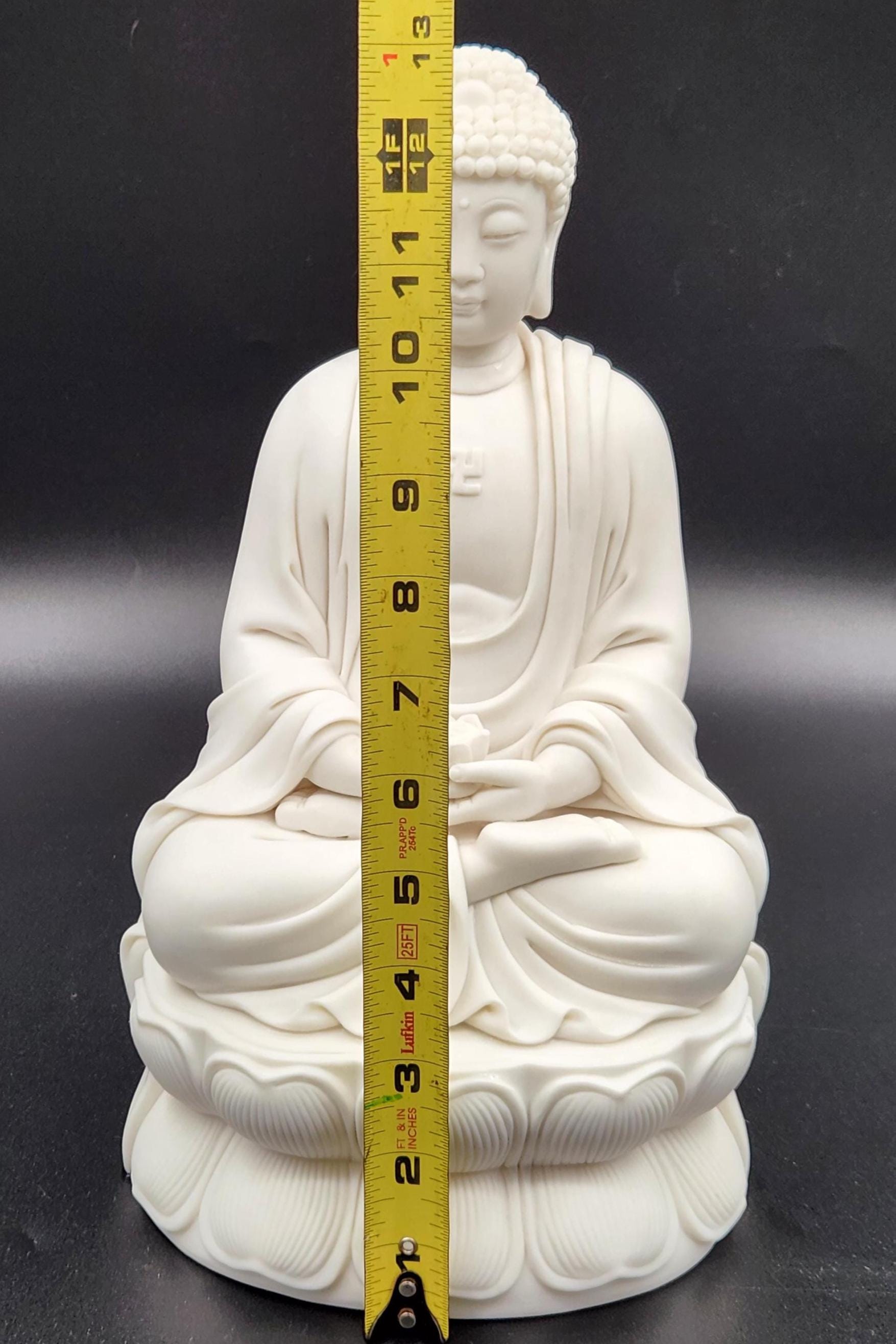 素焼き13インチ白磁仏像 - Etsy 日本