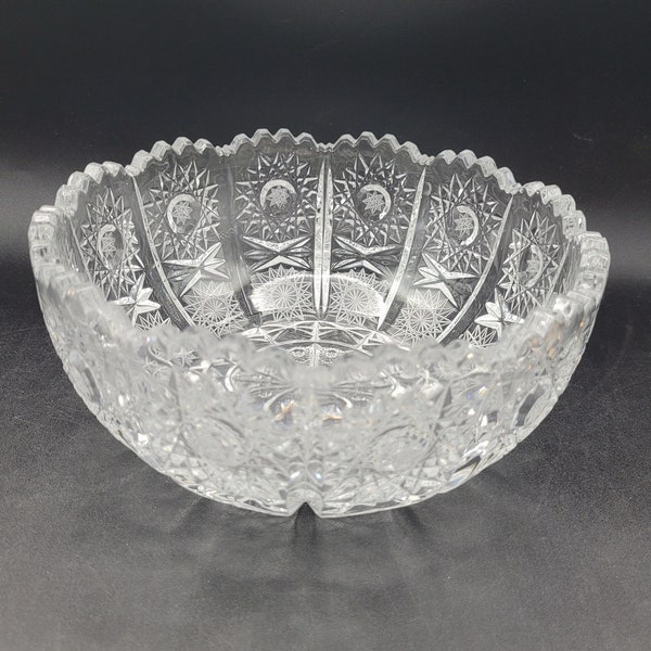 Star of David Lead Crystal Bowl Etsy