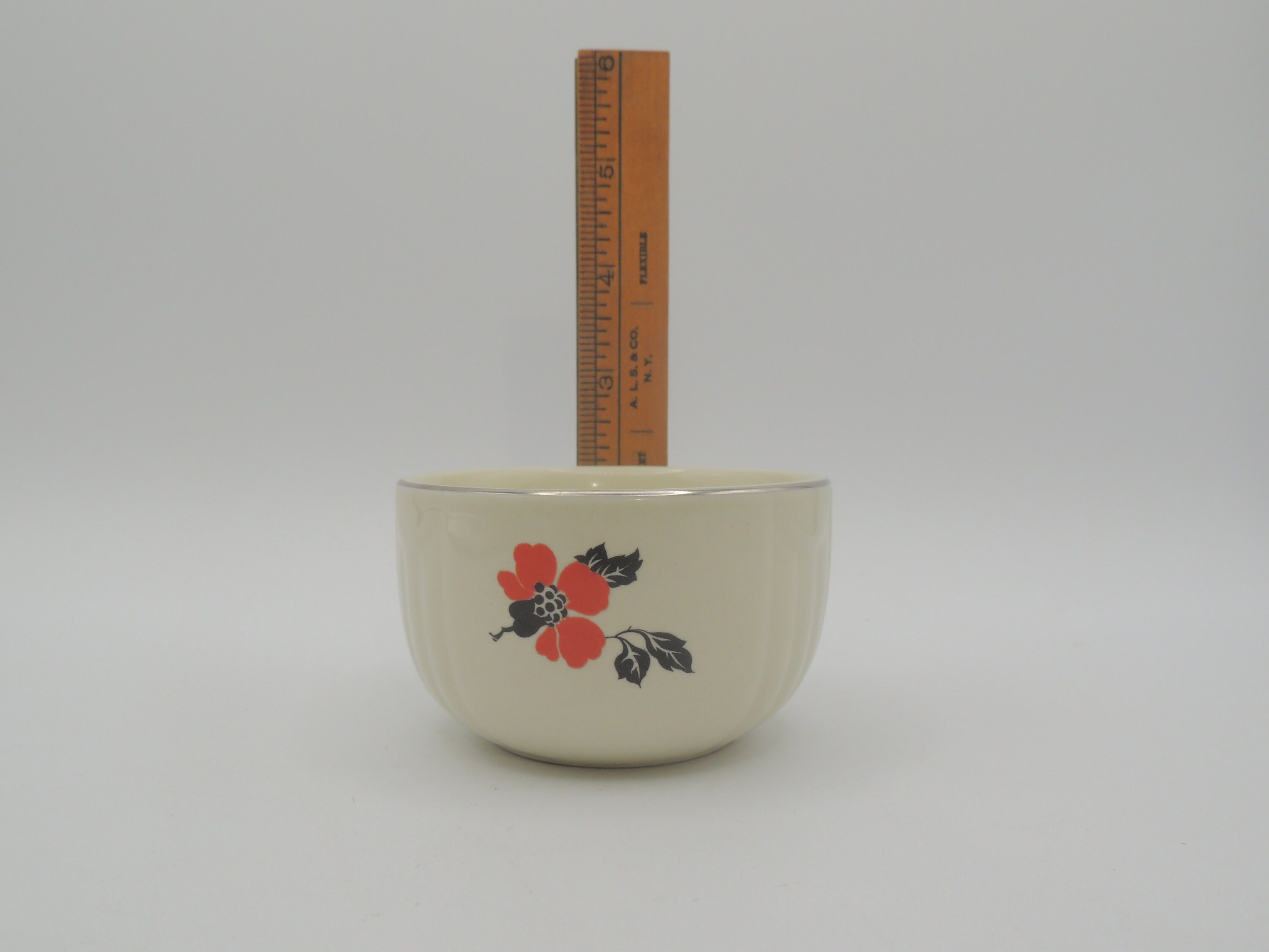 Hall China Red Poppy Platinum Accent Aladdin 6 Cup Teapot W/ Etsy