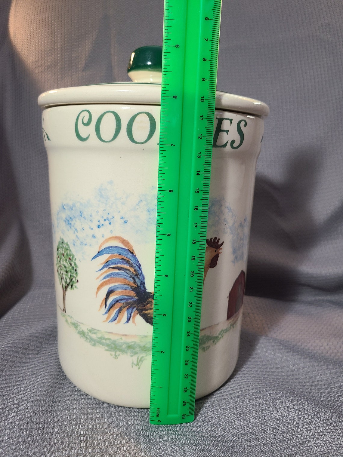 Crock Shop Pottery Rooster Canister Set with Lids Etsy