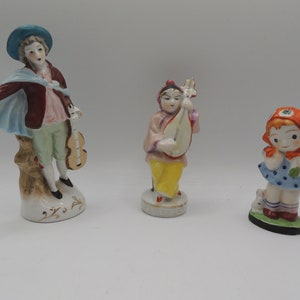Made In Occupied Japan Porcelain Figurine Trio