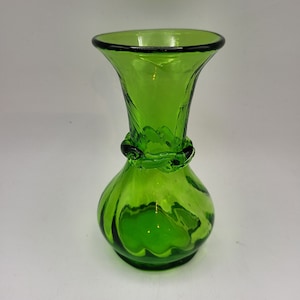 Hand-Blown Art Glass Vase