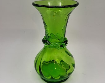 Hand-Blown Art Glass Vase