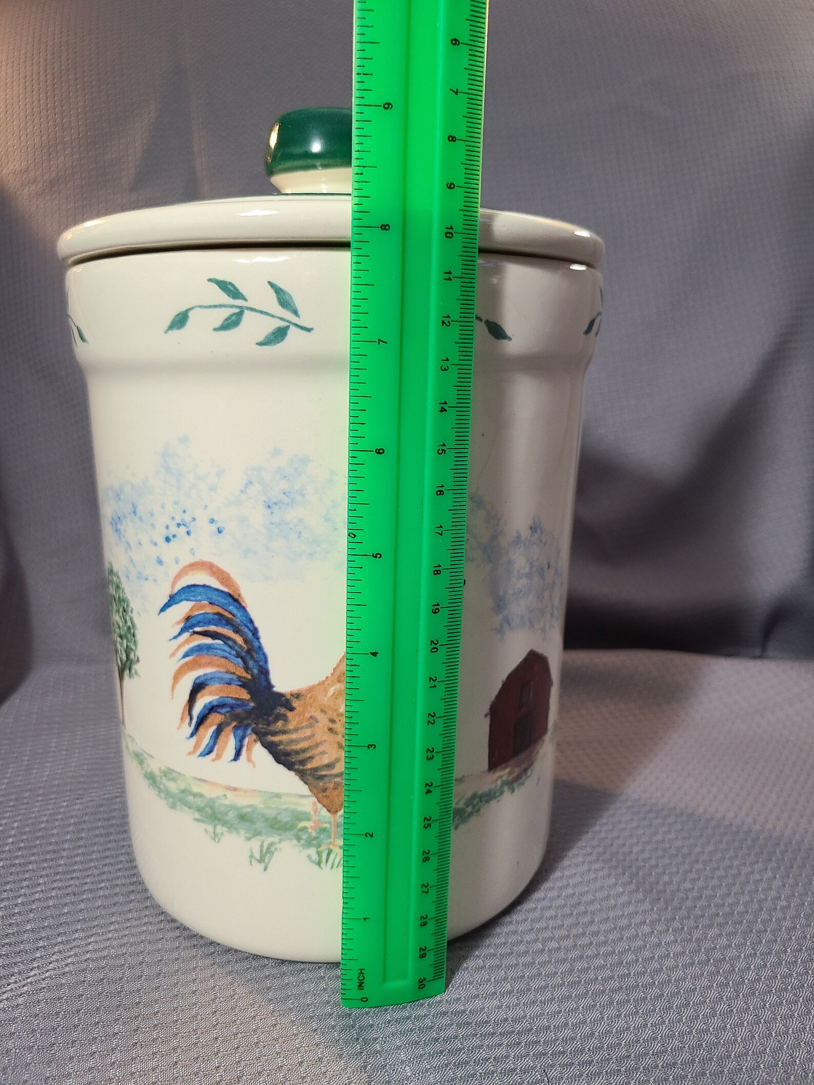 Crock Shop Pottery Rooster Canister Set with Lids Etsy