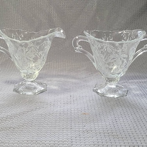Royal Worcester Palissy Orchid Sugar Bowl with Lid and Creamer Floral England 70's Royal Worcester Palissy Orchid Sugar Bowl with Lid and Creamer Floral England 70's