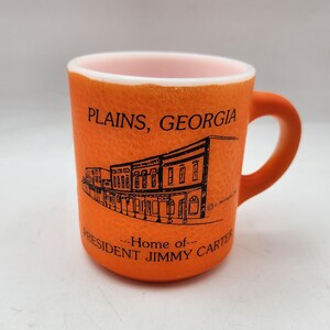 ジミー・カーター オレンジピール ミルクガラスマグ