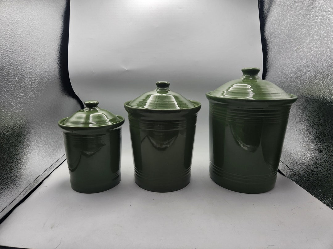 Fiesta Sage Canister Set Etsy