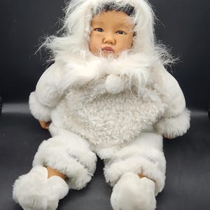 Gotz Collectible Inuit Alaskan Doll Dressed in Faux Fur