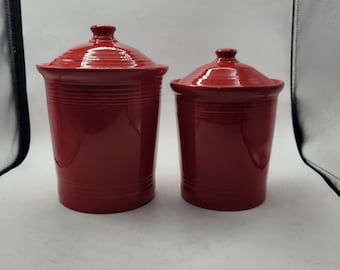 Fiesta Scarlet 3Qt & 2Qt Canister Set