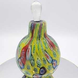 Murano Millefiori Cobalt Perfume Bottle