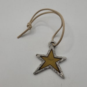Longaberger Gold Star Pewter Krawattenhalter