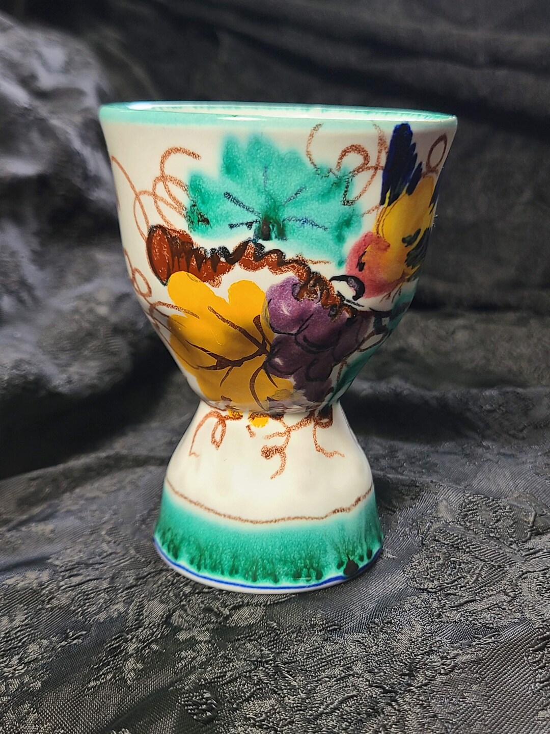 Peasant Village Pottery Italian Egg Cup - Etsy