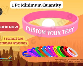 SF Custom Wristbands Personalized Rubber Bracelet - Silicone wristbands Motivation, Events, Gifts, Support, Fundraisers, Awareness & Causes