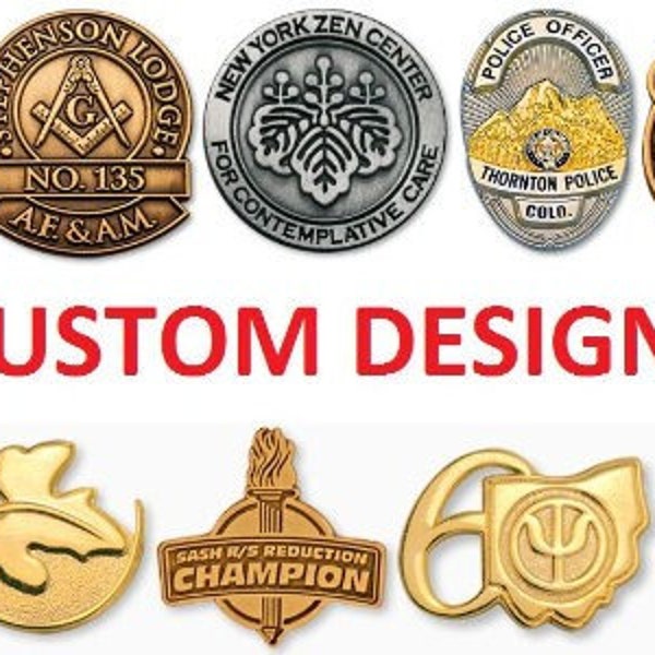 Wholesale CUSTOM Die Struck Lapel Pins Quality Metal Lapel Pins Custom Pin | Enamel Pin...FREE Shipping